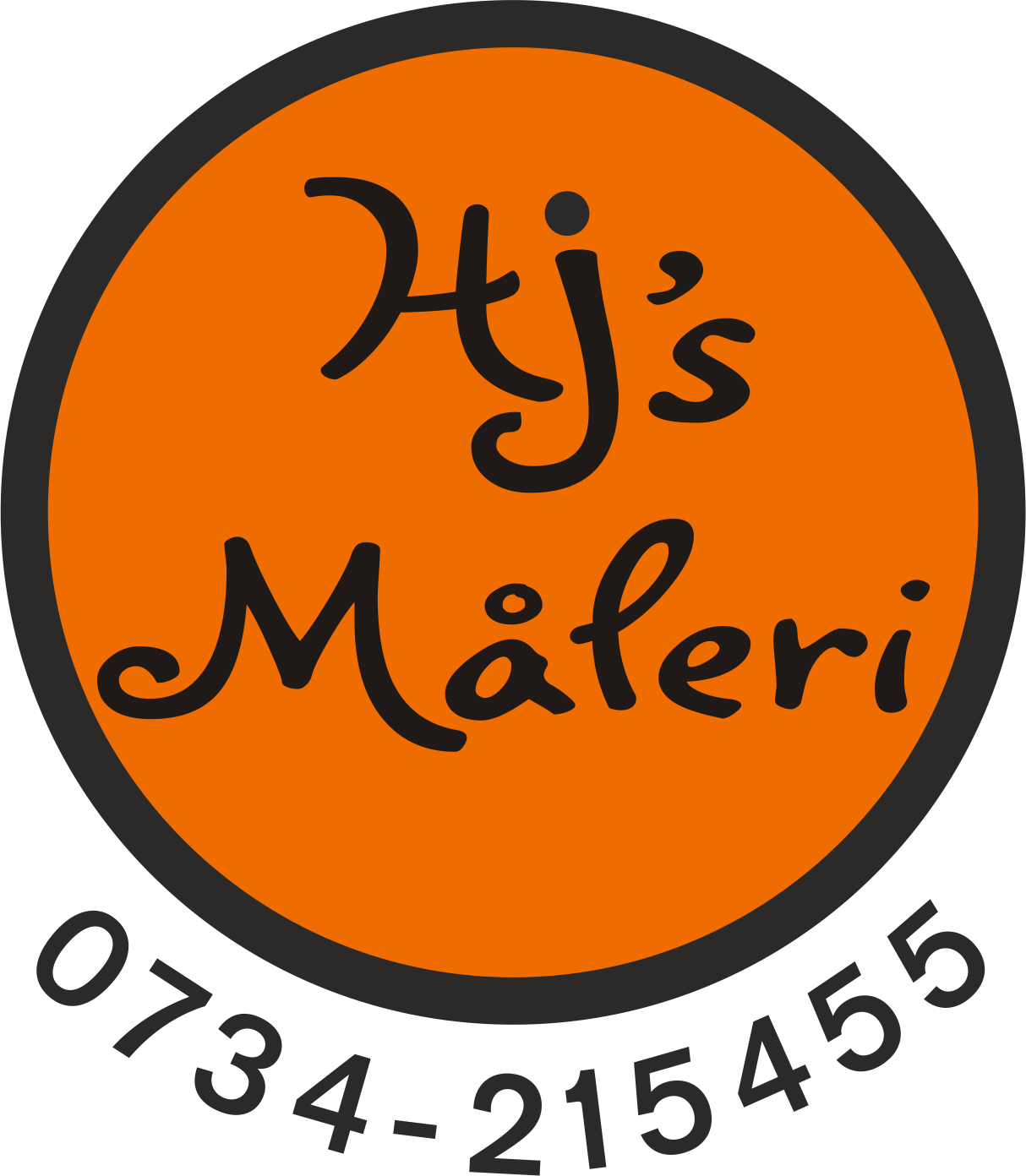 HJs måleri logga